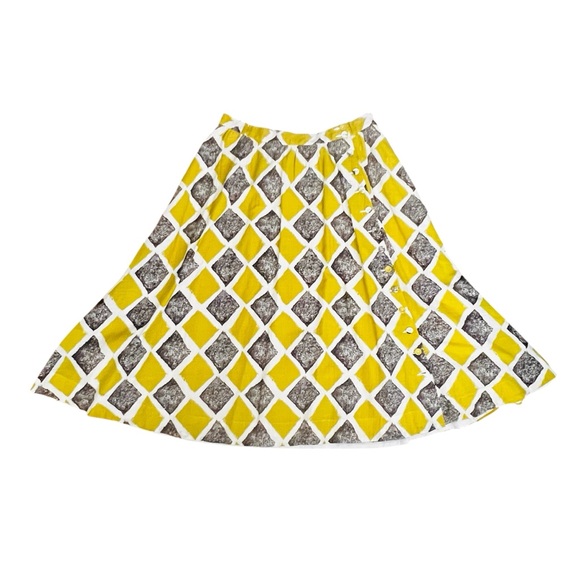 NWT Anthropologie Edme & Esyllte "Shifting Buttons" Skirt SZ 12 Boho Hipster - Picture 3 of 9